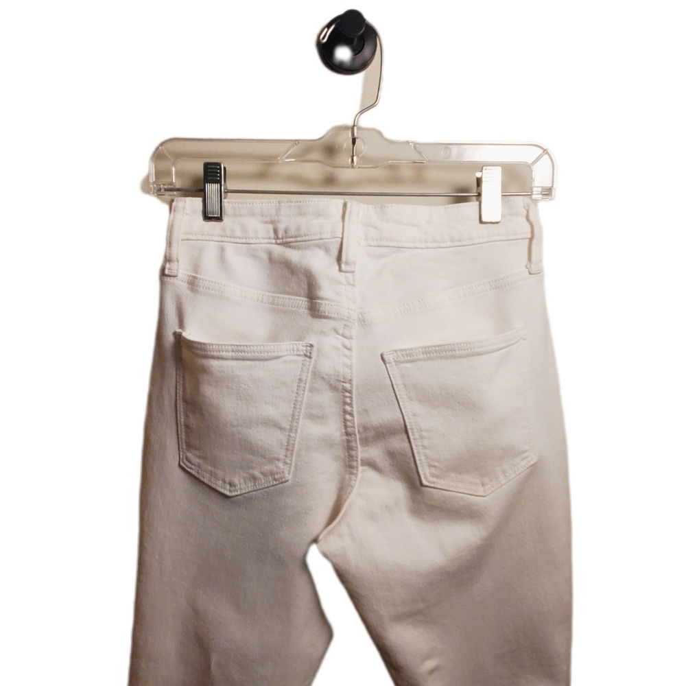UNIVERSAL THREADS High Rise Skinny Destressed White Denim Jeans Size 24R NWOT - Picture 4 of 9